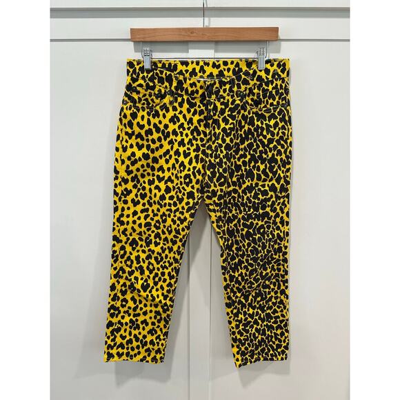 R13 Yellow Leopard Joey Jean Size 27 - Picture 2 of 5
